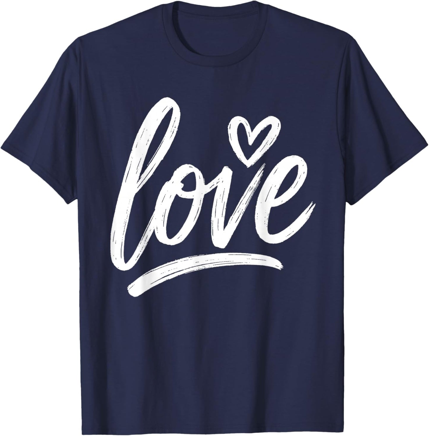 Love Heart Funny Valentines Day Men Women Teen Girl Boy Kids T-Shirt - T-Shirt | Navy