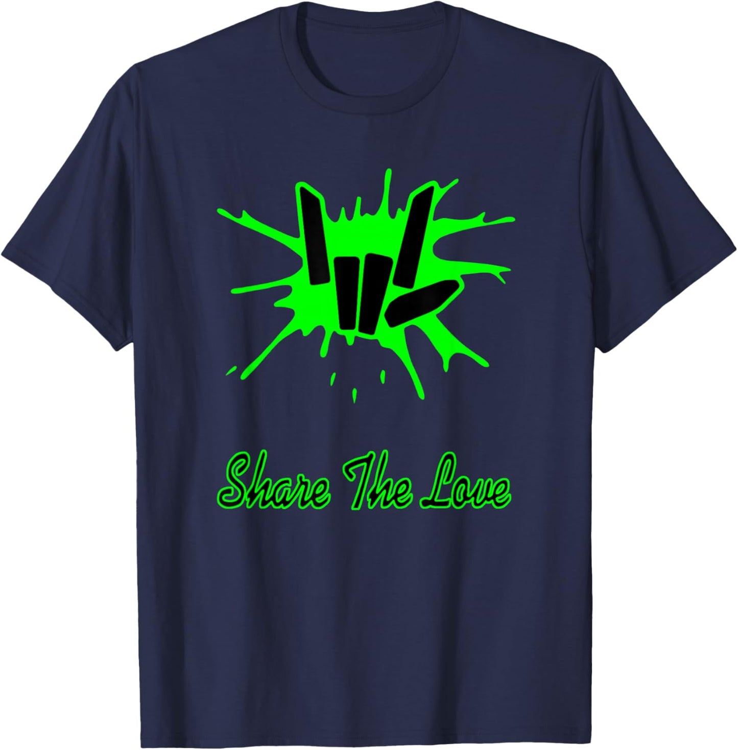 Sharer Share The Love Merch Kids Birthday Gifts T-Shirt - T-Shirt | Navy