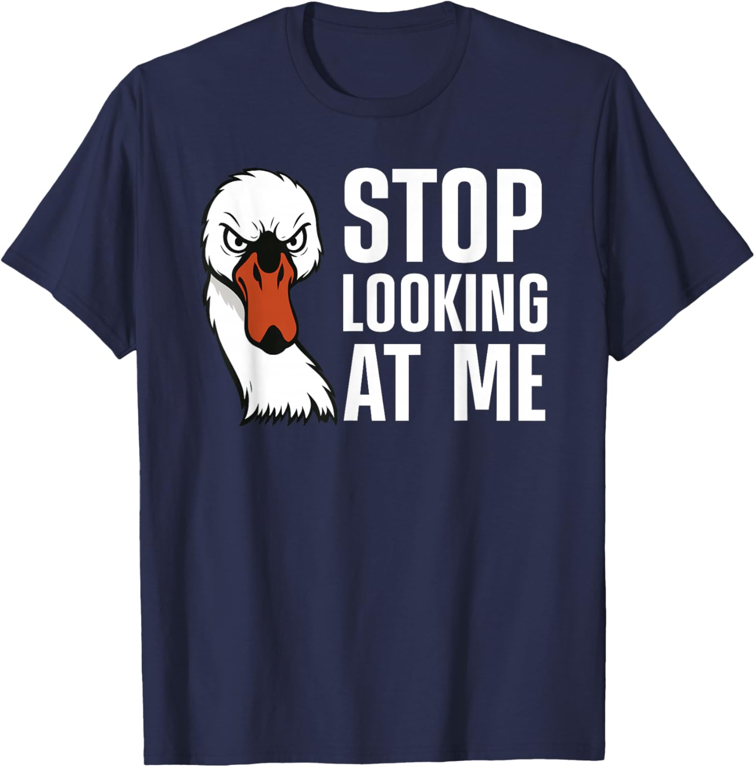 Swan Art Women Swan Lover Waterfowl Animal Swan T-Shirt - T-Shirt | Navy