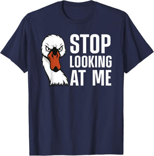 Swan Art Women Swan Lover Waterfowl Animal Swan T-Shirt - T-Shirt | Navy