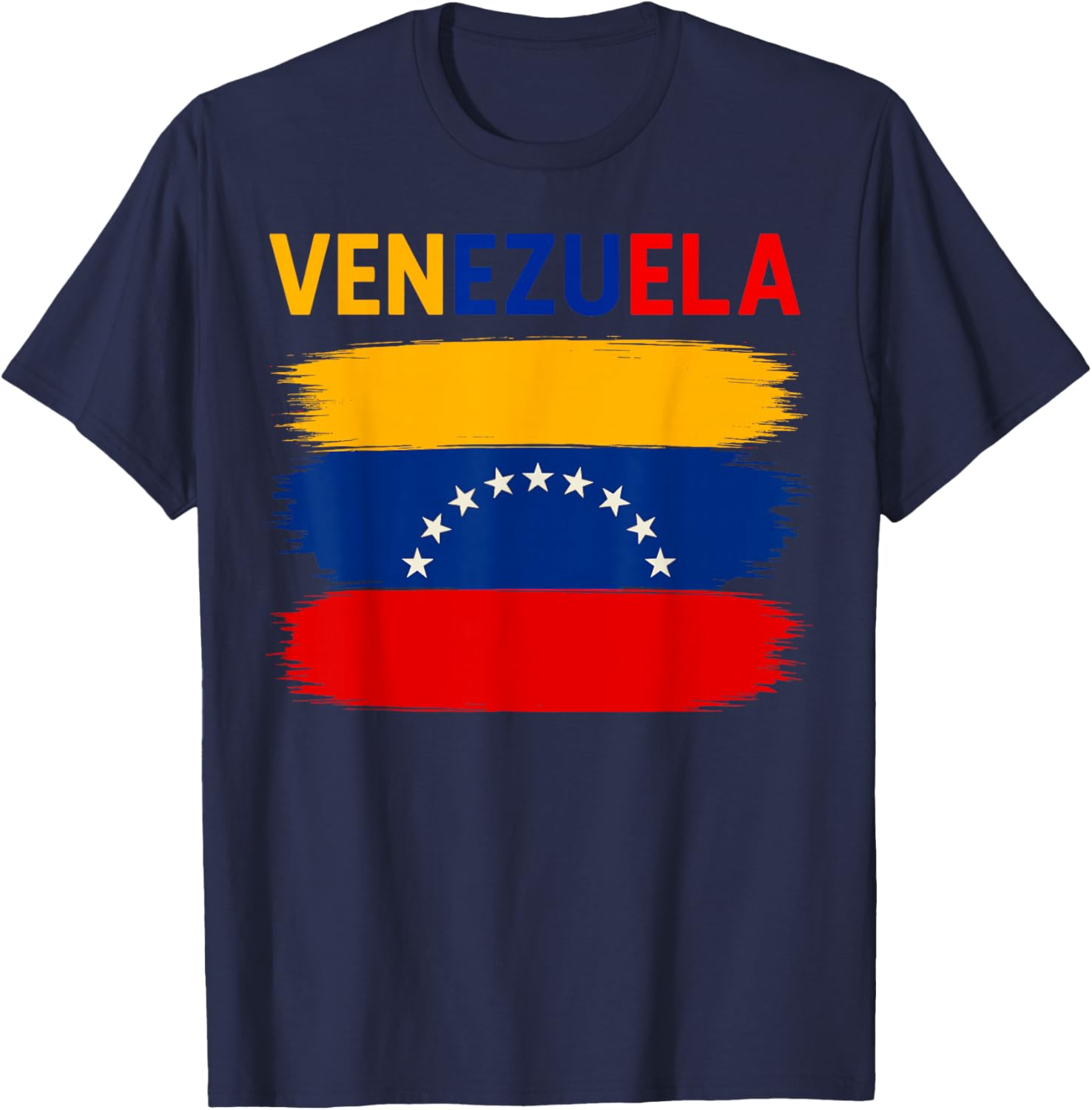 Venezuela Flag Vacation Venezuelan T-Shirt - T-Shirt | Navy