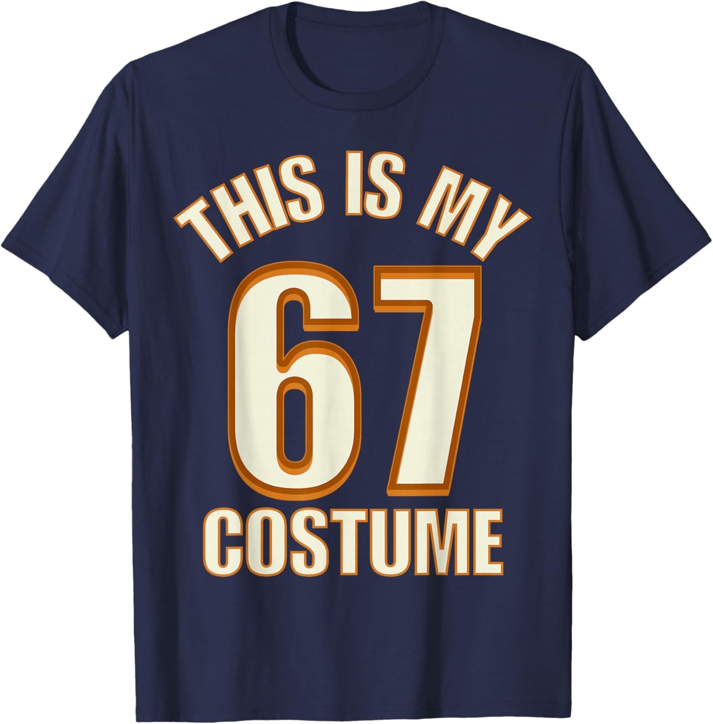 This is My Halloween 67 Costume Lazy Brainrot Meme Boys Kids T-Shirt - T-Shirt | Navy