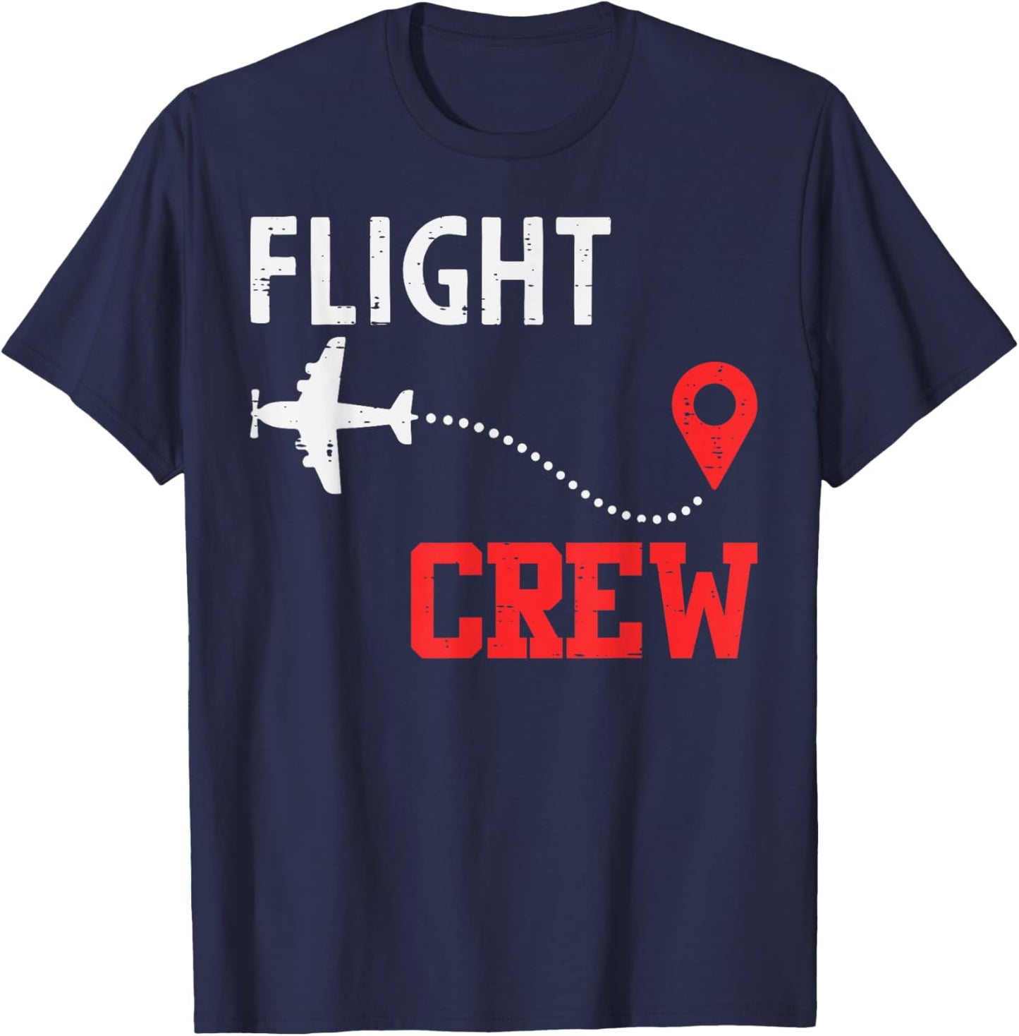 Flight Crew Birthday Party Plane Pilot Bday Men Women Kids T-Shirt - T-Shirt | Navy
