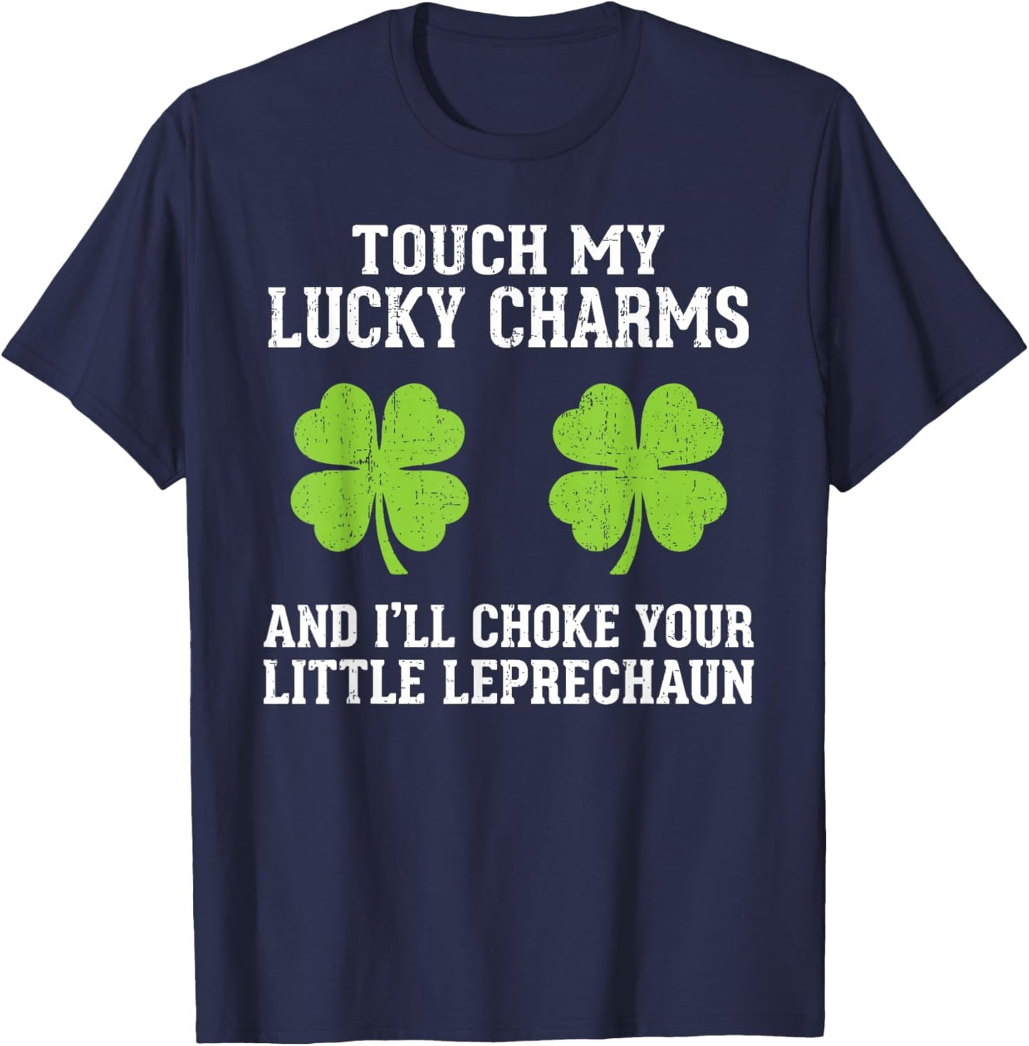 St Patricks Day Vintage Lucky Shamrock Fun St Paddys Women T-Shirt - T-Shirt | Navy