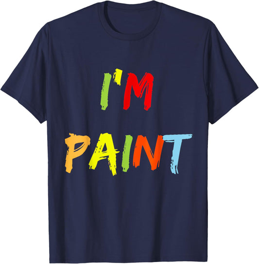 I Heart Love to Finger Paint I'm Paint Cute Couple Valentine T-Shirt - T-Shirt | Navy