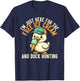 I’m Just Here for The Free Ice Cream and Duck Hunting Cruise T-Shirt - T-Shirt | Navy