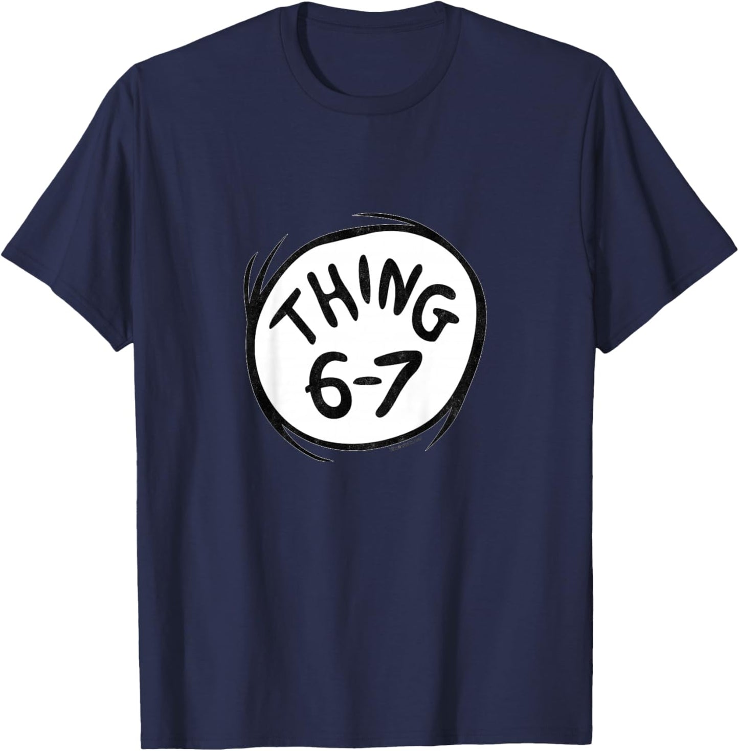 The Cat in The Hat Signature Collection Thing 6-7 Youth T-Shirt - T-Shirt | Navy