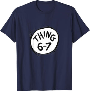 The Cat in The Hat Signature Collection Thing 6-7 Youth T-Shirt - T-Shirt | Navy