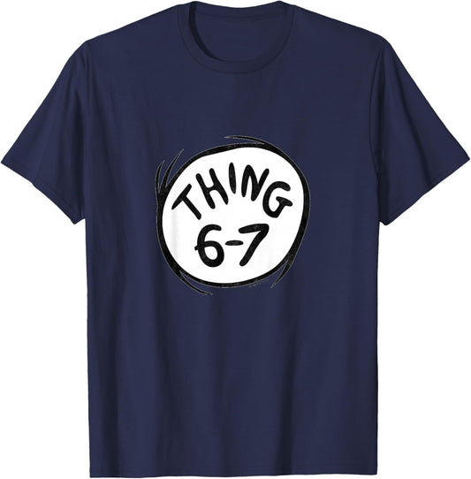 The Cat in The Hat Signature Collection Thing 6-7 Youth T-Shirt - T-Shirt | Navy