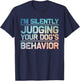 Dog Training Art Women Puppy Agility Dog Trainer T-Shirt - T-Shirt | Navy