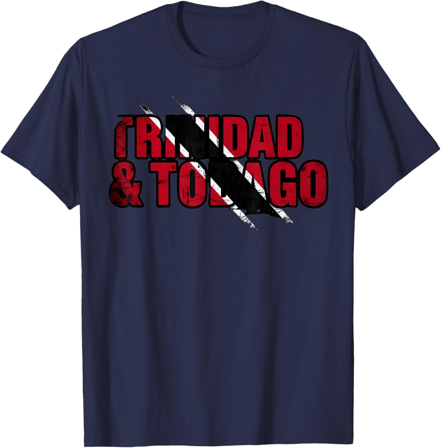 Trinidad and Tobago Flag Trini Flag Roots Trinidadian Flag T-Shirt - T-Shirt | Navy