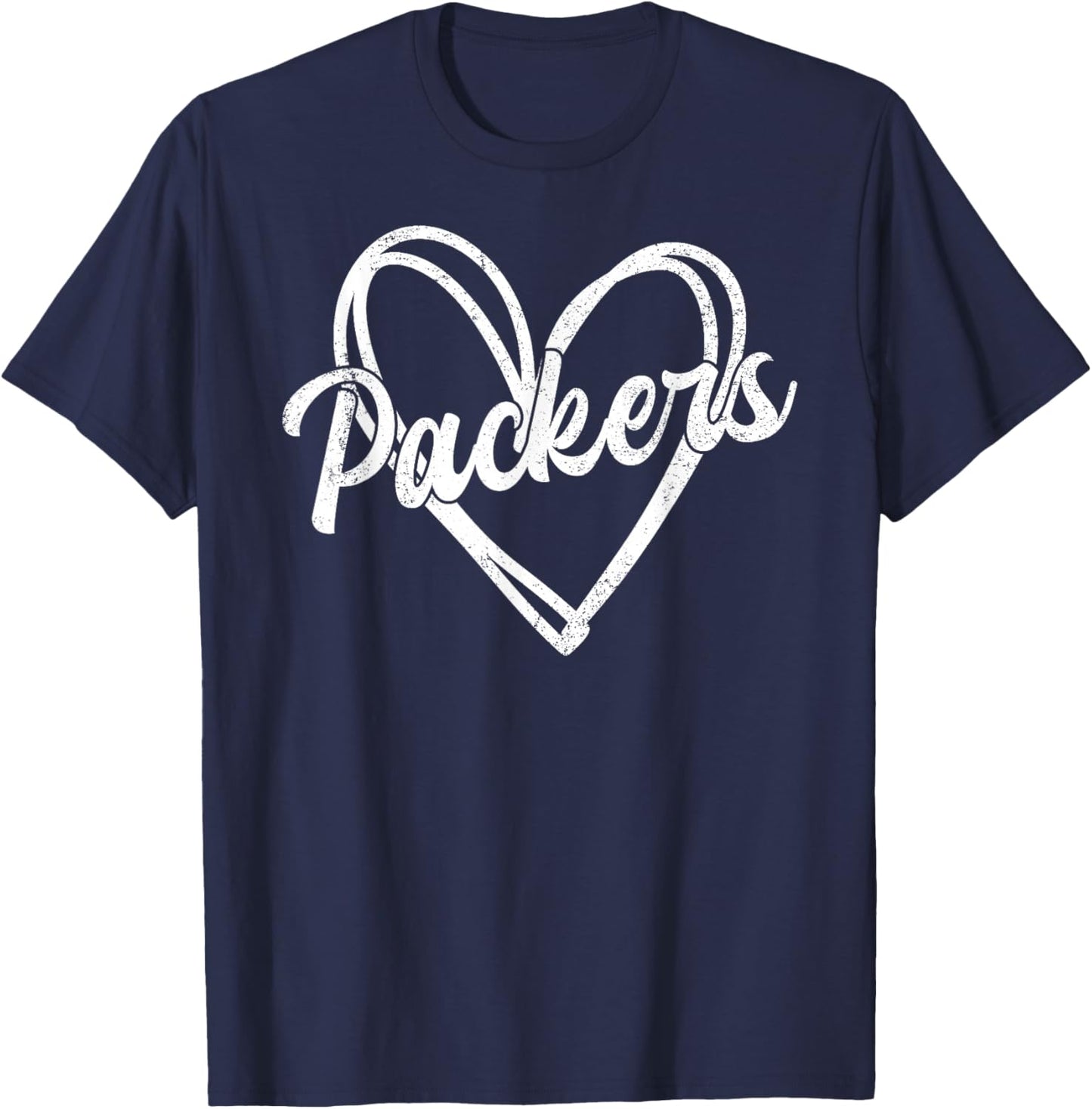 Retro Packers Vintage Heart T-Shirt - T-Shirt | Navy