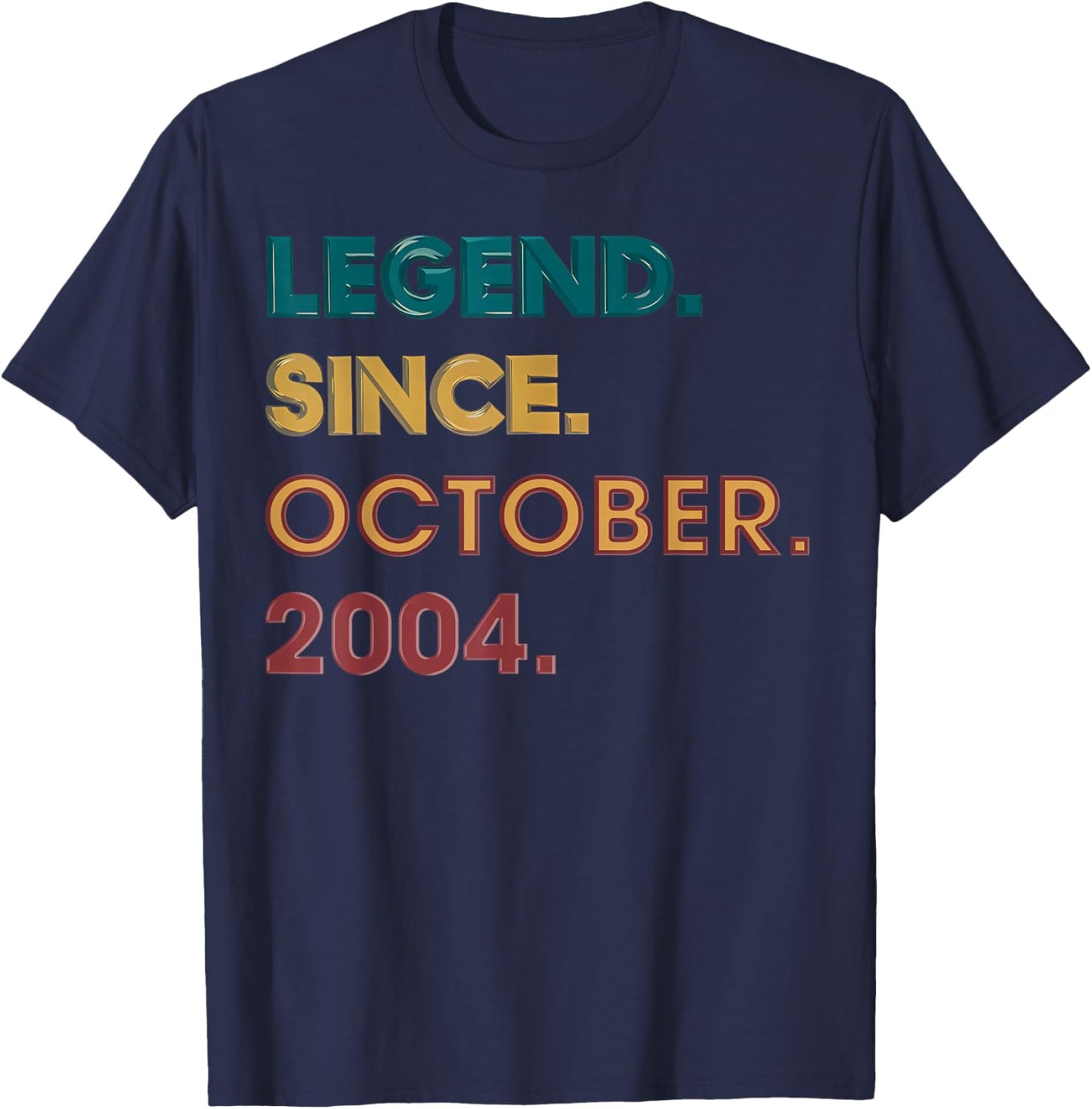 Legend 2004 21st Birthday Gifts Women 21 Year Old T-Shirt - T-Shirt | Navy