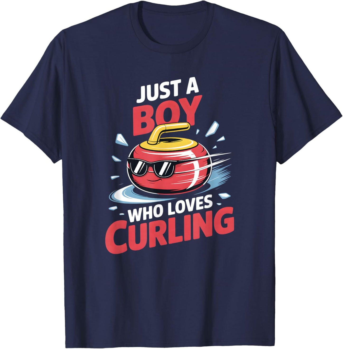 Boys Curling T-Shirt - T-Shirt | Navy