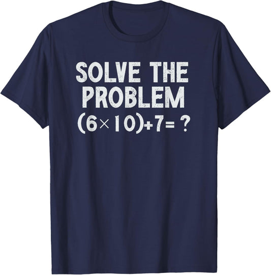 Funny 67 Meme PEMDAS Elementary Math Teacher Brainrot Joke T-Shirt - T-Shirt | Navy