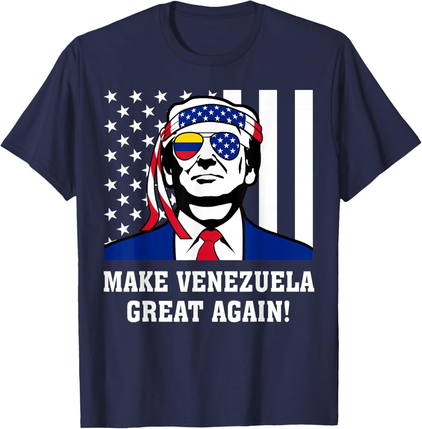 Trump Make Venezuela Great Again T-Shirt - T-Shirt | Navy