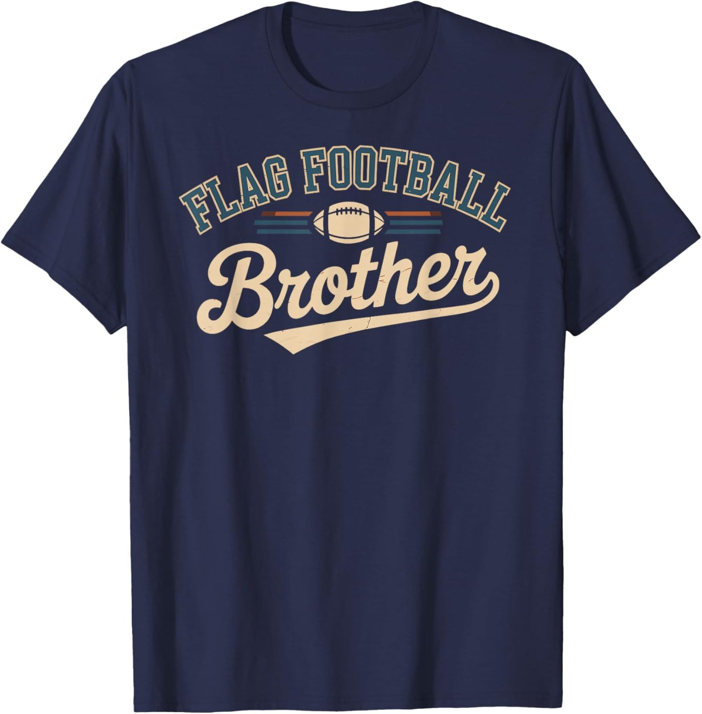 Flag Football Brother T-Shirt - T-Shirt | Navy