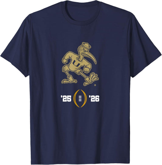 Miami Hurricanes 2025-26 College Football Playoff Logo T-Shirt - T-Shirt | Navy