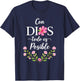 Con Dios Todo ES Posible Shirt Christian Spanish for T-Shirt - T-Shirt | Navy