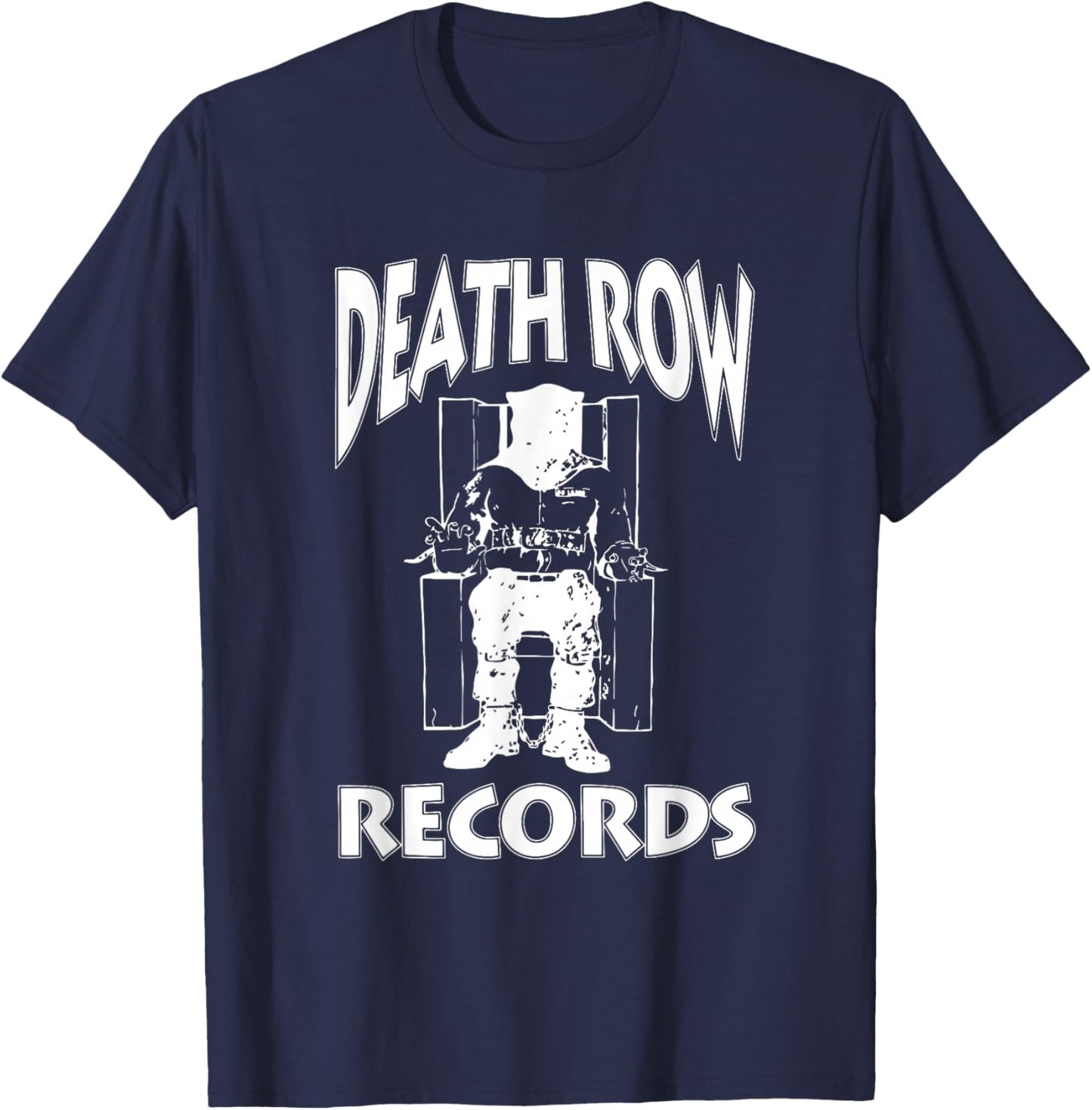 Official Death Row Records Classic Logo T-Shirt - T-Shirt | Navy