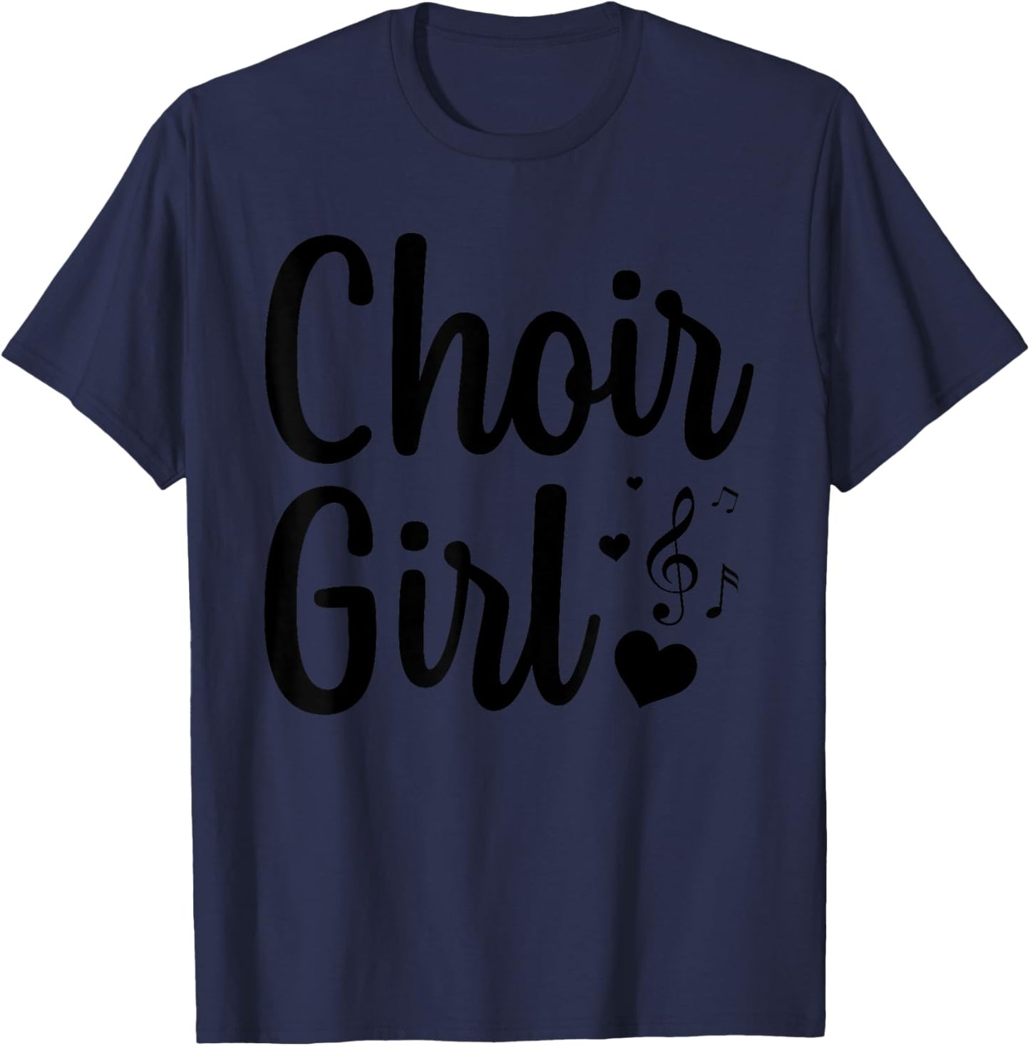 Choir Art for Girls Women Choir Singing Chorus Show Choir T-Shirt - T-Shirt | Navy