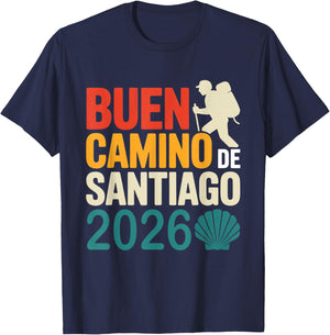 Camino de Santiago 2026 Way of St. James T-Shirt - T-Shirt | Navy