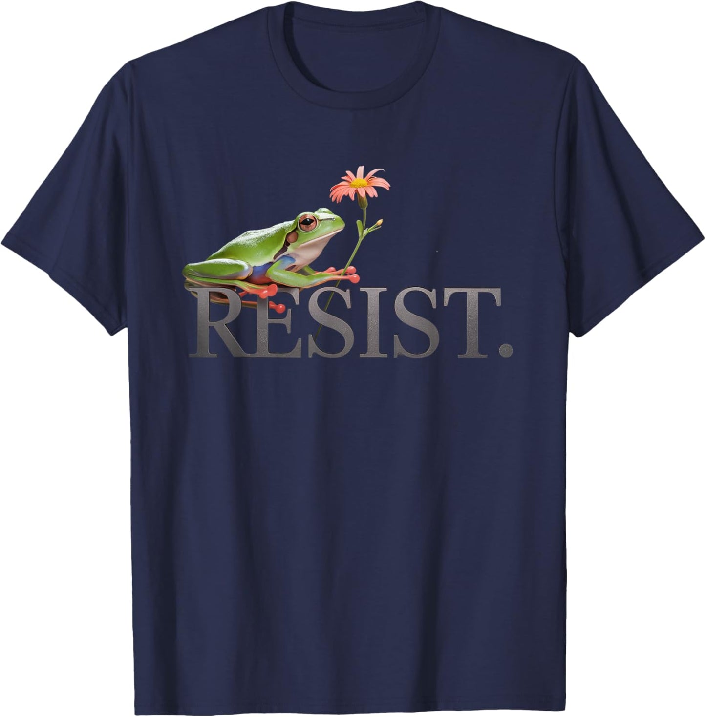 Portland Frog Resist Protest Portland Frog Activist T-Shirt - T-Shirt | Navy