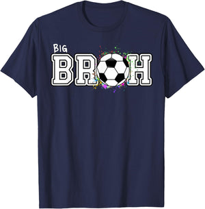 Soccer Big Bruh 1st Birthday T-Shirt - T-Shirt | Navy