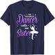 My Favorite Dancer Calls Me Sister Dance Sis T-Shirt - T-Shirt | Navy