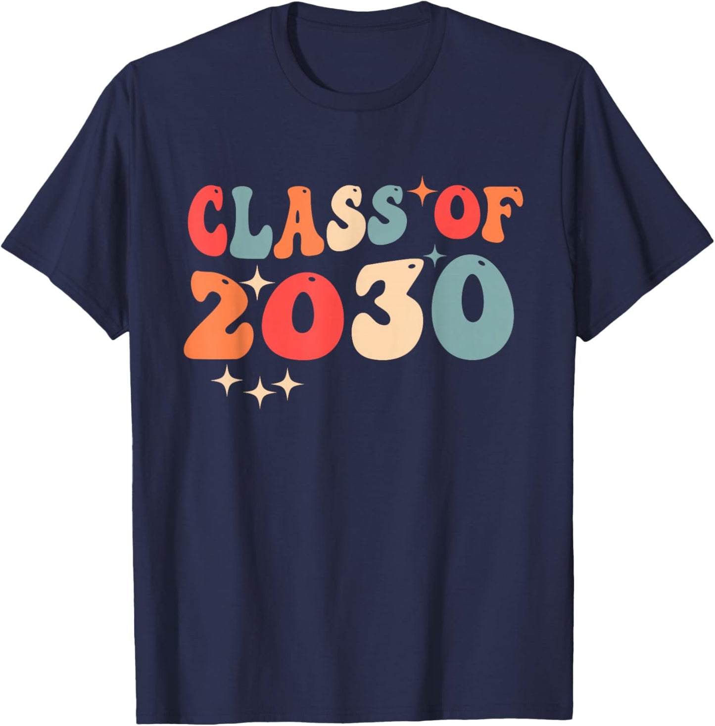 Class of 2030 Graduation First Day of School 7th Grade T-Shirt - T-Shirt | Navy