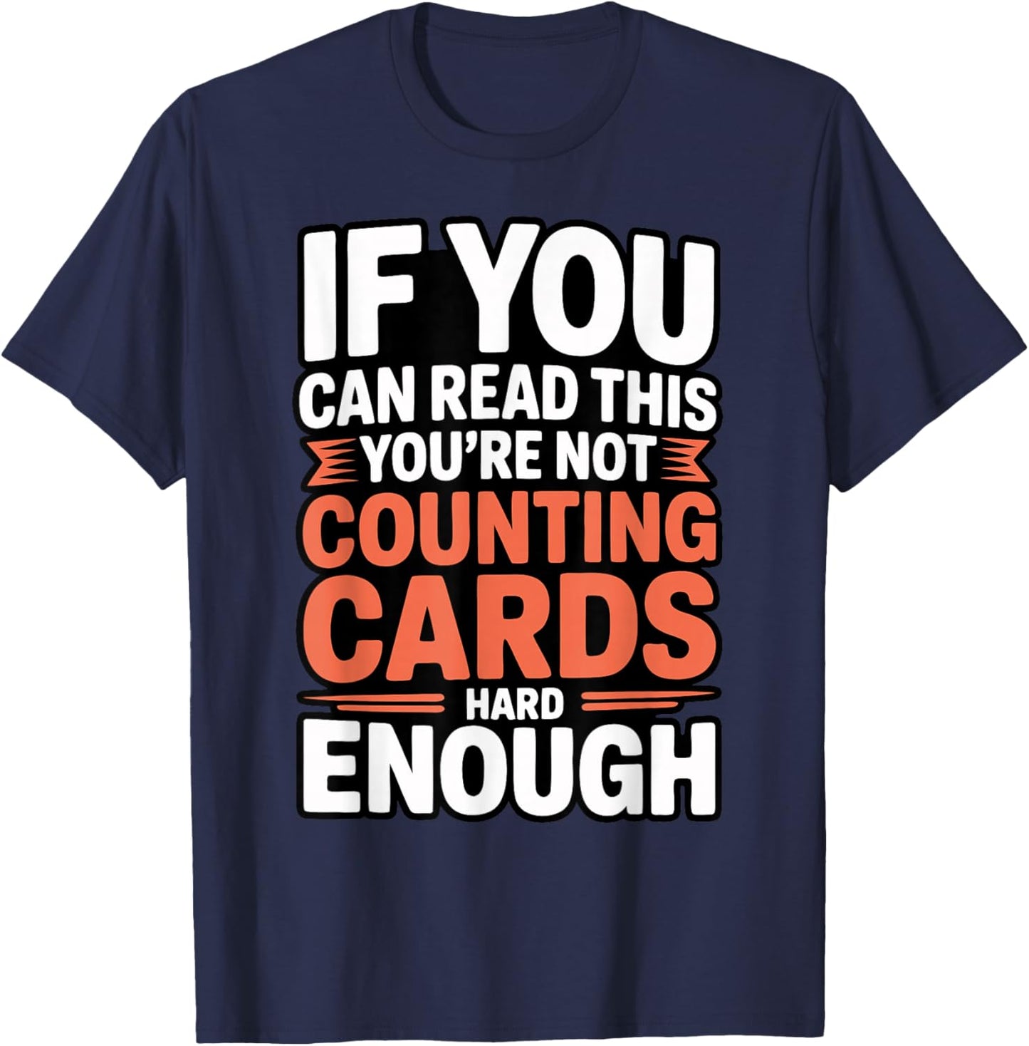 Bridge Player Counting Cards Contract Bridge T-Shirt - T-Shirt | Navy