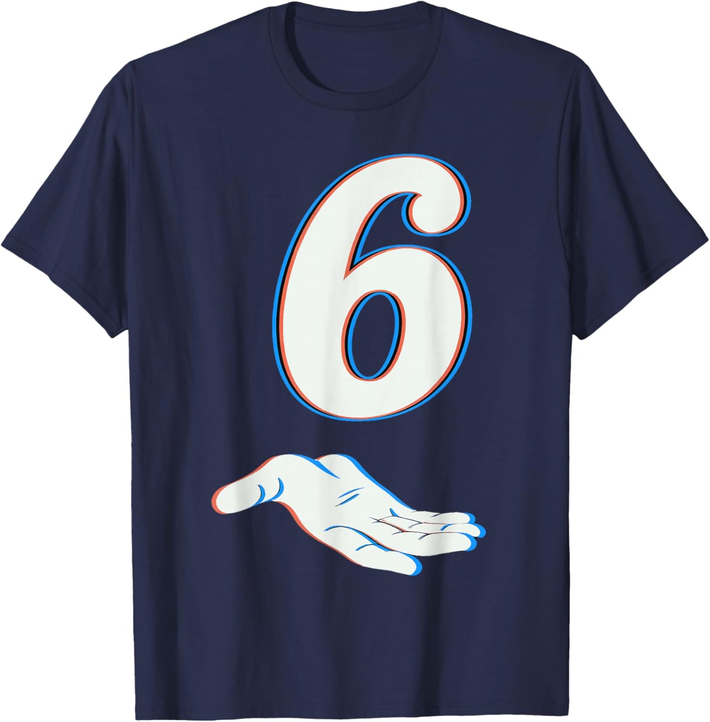 Number 6 Matching 67 Six Seven Meme Couple Halloween Costume T-Shirt - T-Shirt | Navy