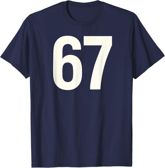 67 Meme Alpha Gen-Z Aura Energy Style T-Shirt - T-Shirt | Navy
