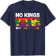 No Kings Pride Yas Queen Protest Political T-Shirt - T-Shirt | Navy