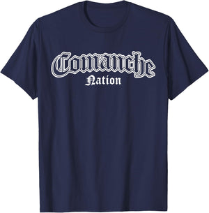 Comanche Nation Native American Indian T-Shirt - T-Shirt | Navy