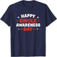 Funny Valentines Day Happy Singles Awareness Day T-Shirt - T-Shirt | Navy