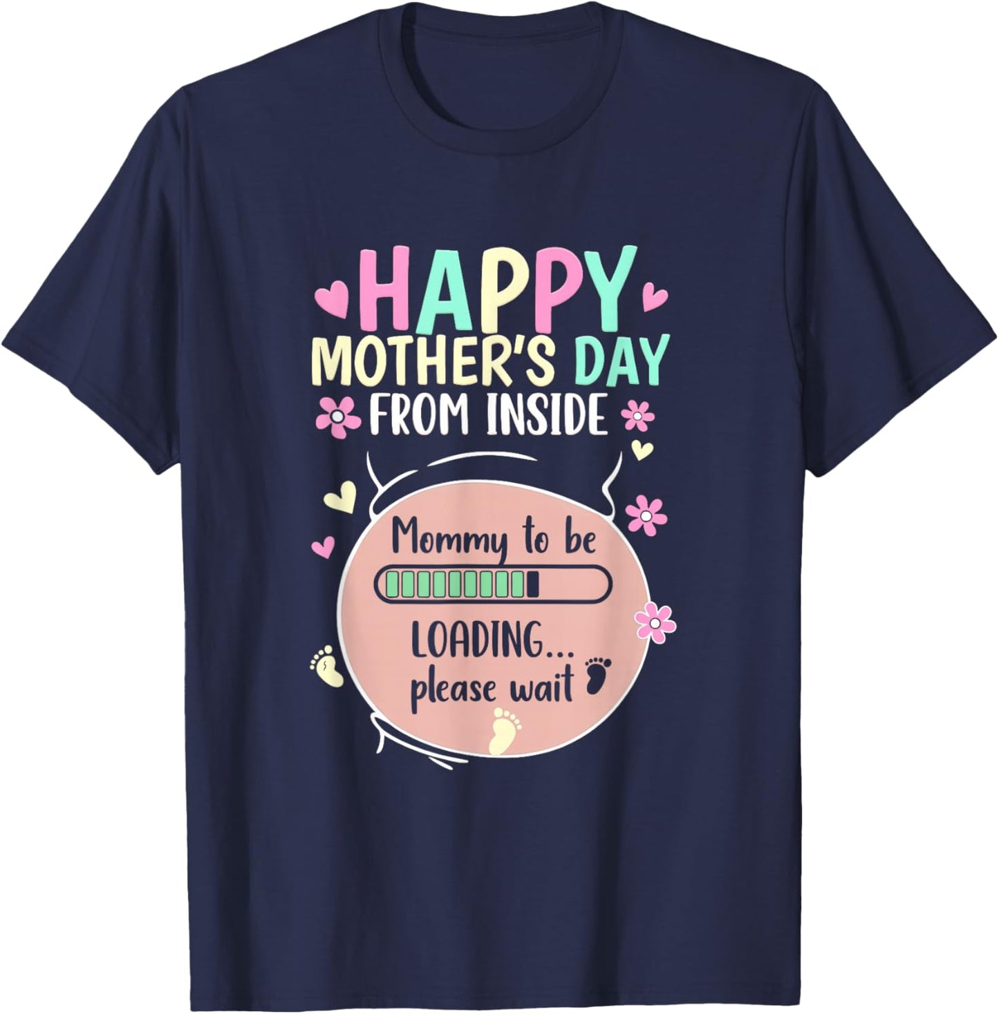 Loading Progress T-Shirt - T-Shirt | Navy