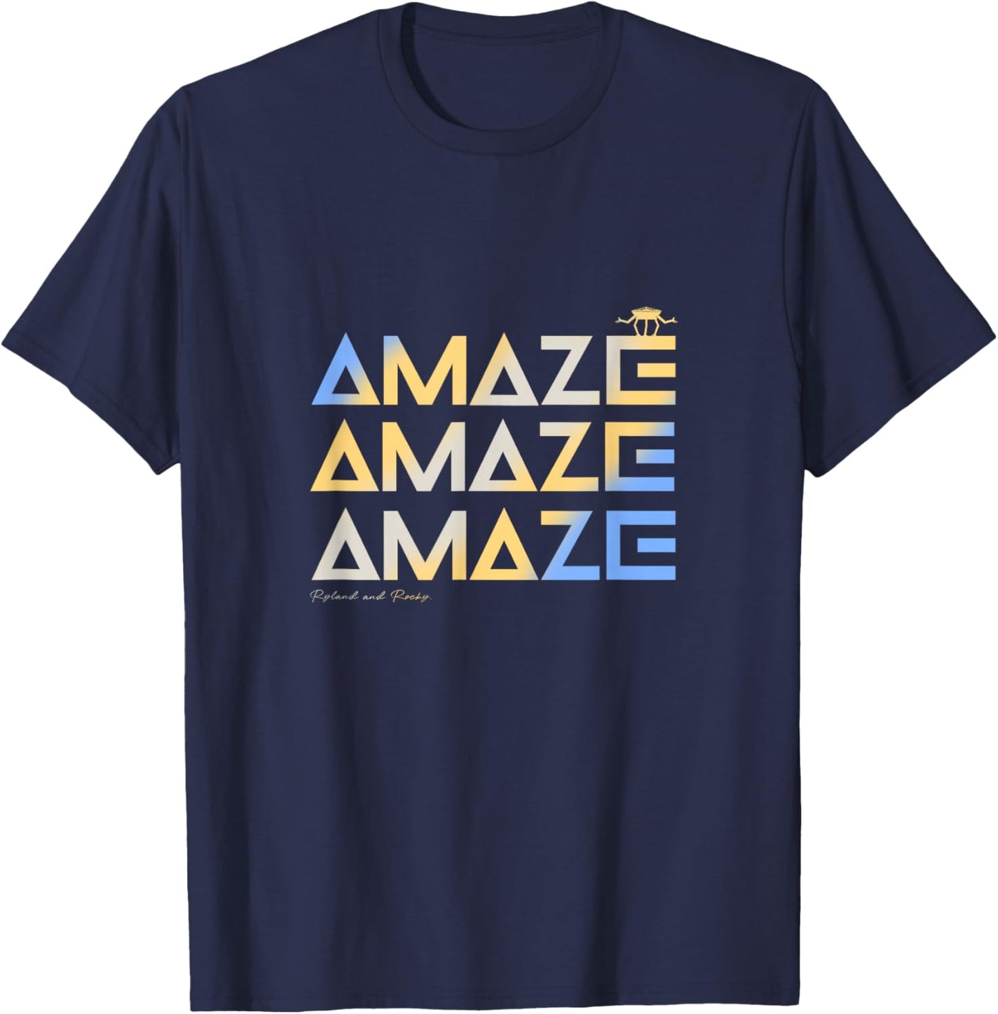 Funny Space Quote Amaze. Project T-Shirt - T-Shirt | Navy