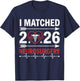 I Matched 2026 Neurosurgery Residency Match Day Doctor T-Shirt - T-Shirt | Navy