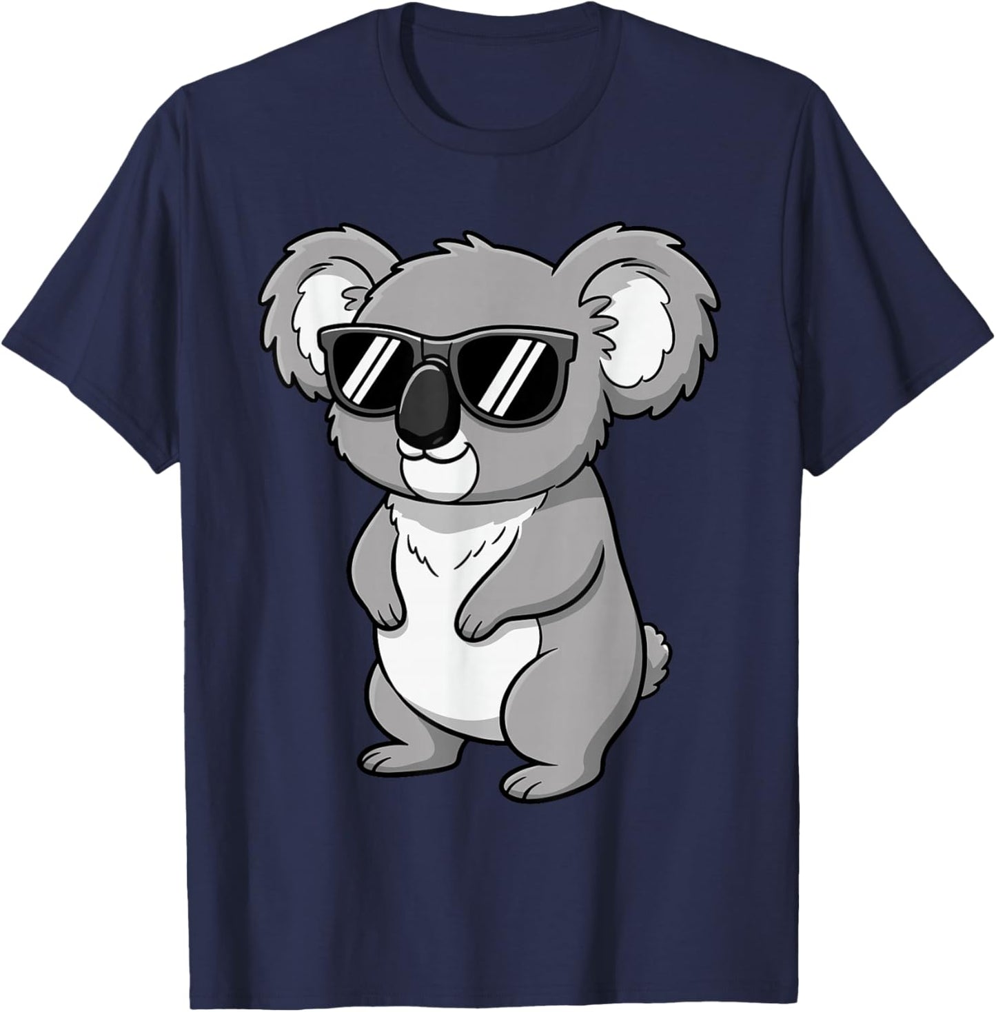 Koala Face Sunglasses Funny Koala for Kids T-Shirt - T-Shirt | Navy