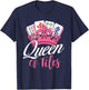 Queen of Tiles - Mahjong Lover Mah Jong Player T-Shirt - T-Shirt | Navy