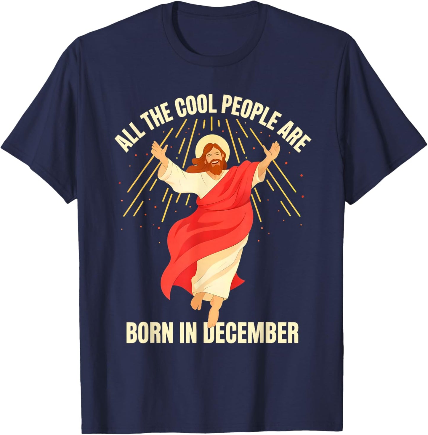 Christian Christmas Bday T-Shirt - T-Shirt | Navy