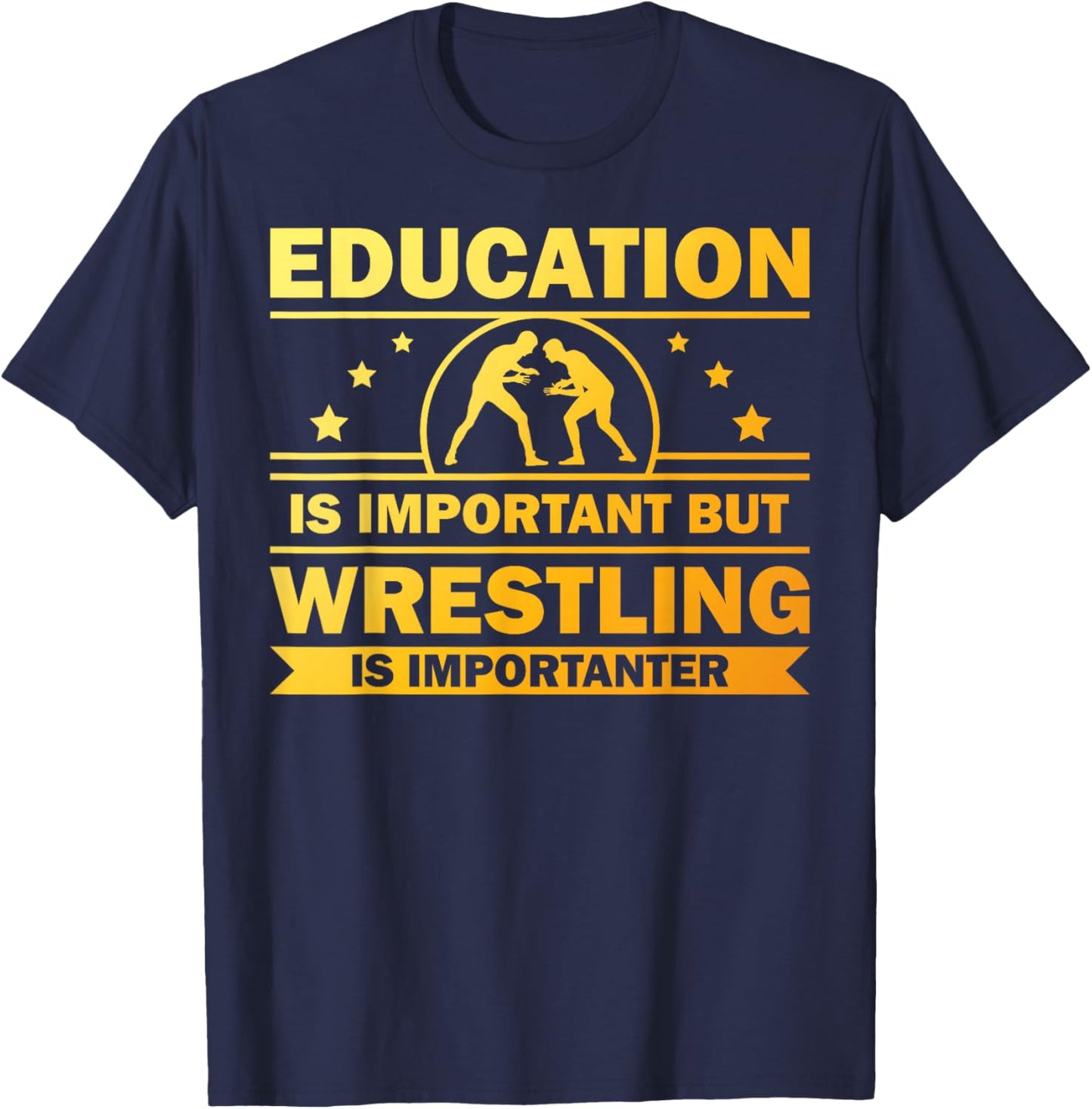 Cool Wrestling Design Women Kids Wrestler Wrestling T-Shirt - T-Shirt | Navy