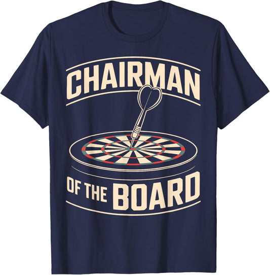 Funny Darts Player Humor Dartboard T-Shirt - T-Shirt | Navy