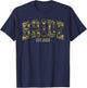 Bride Est. 2026 Camo Camouflage Couples Matching Valentine T-Shirt - T-Shirt | Navy