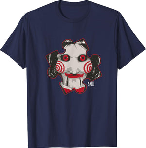 Saw Billy The Puppet Puzzle Piece T-Shirt - T-Shirt | Navy