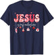Retro Jesus is My Valentine Religious Bible Christian Women T-Shirt - T-Shirt | Navy