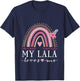 My Lala Loves Me Granddaughter Rainbow T-Shirt - T-Shirt | Navy
