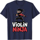 Cool Violin Art Women Violinist Violin Player Violin T-Shirt - T-Shirt | Navy