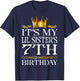 It's My Lil Sister's 7th Birthday Happy 7 Years Old T-Shirt - T-Shirt | Navy